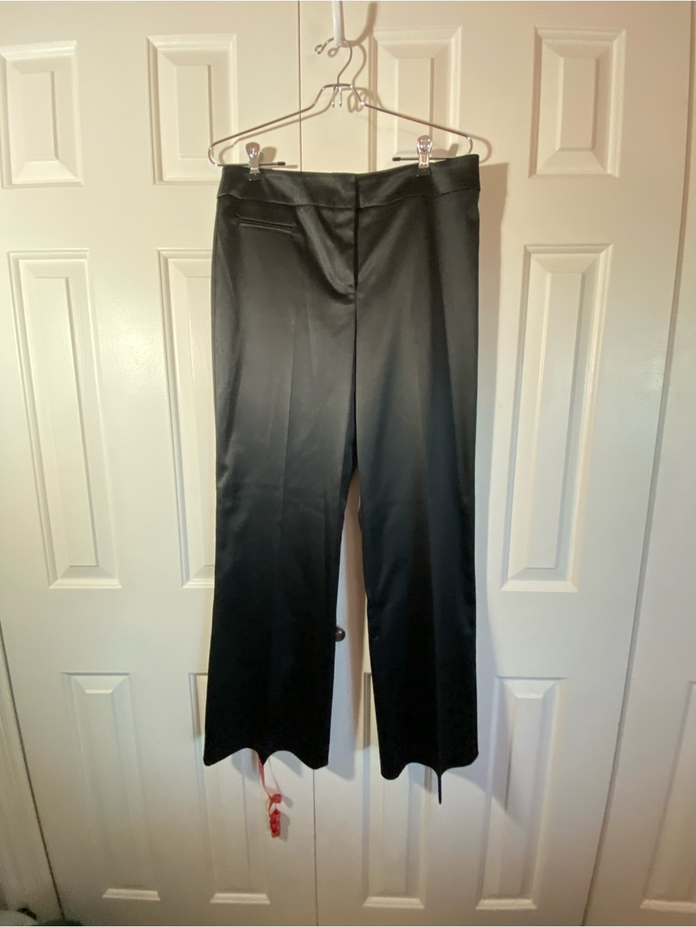 JS Collections Black Wide-Leg Dress Pants